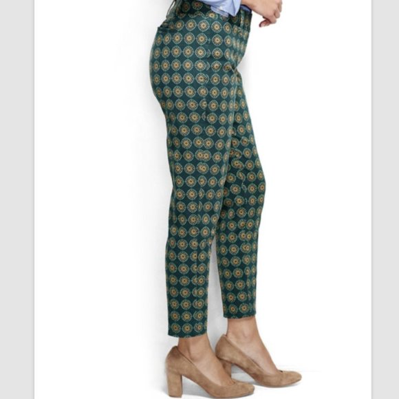 Lands End Drake Green Slim Twill Pants Size 4P - Picture 3 of 10